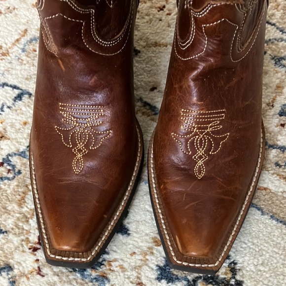 Ariat Shada Leather Western Mid-Calf Cowboy Boots 6.5 EUC - Picture 4 of 13